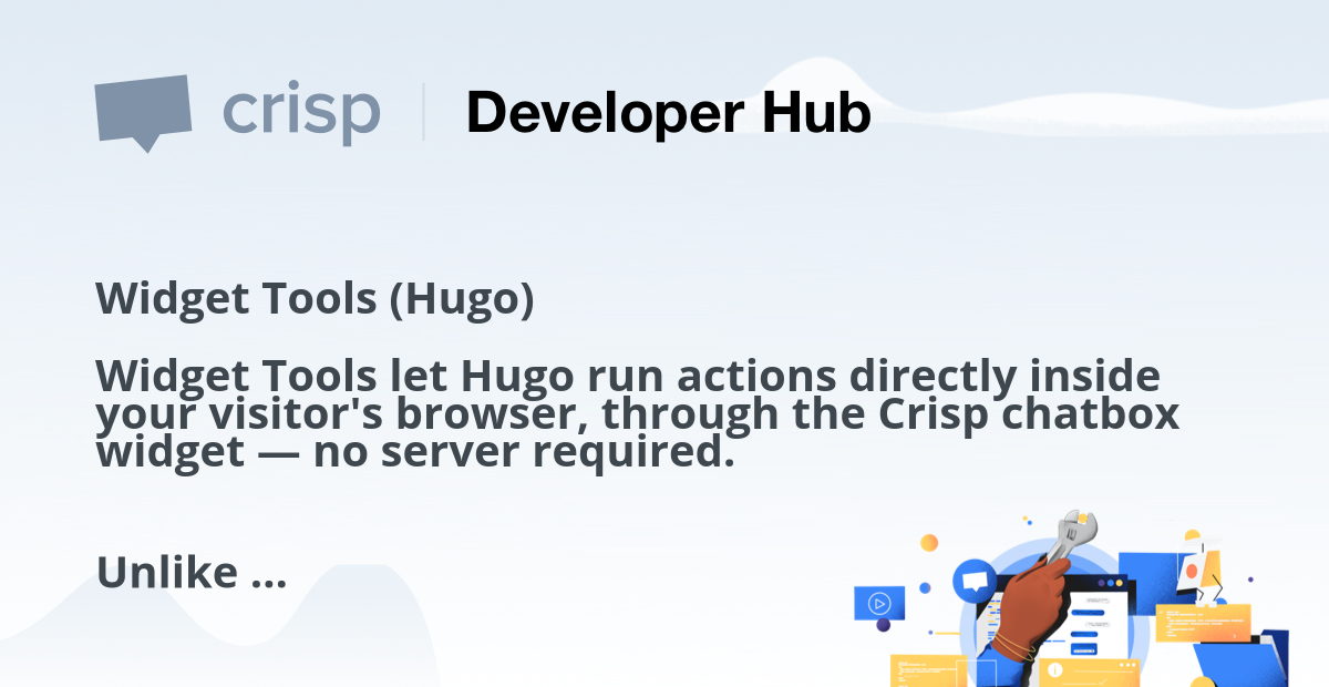 Widget Tools (Hugo)