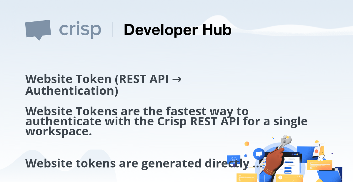 Website Token (REST API → Authentication)